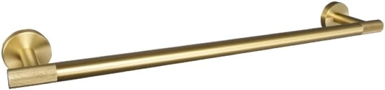 Gold Brushed Bathroom Accessories Hardware Set Towel Bar Rail Paper Holder Robe Hook Soap Dish Towel Hanger Shelf Toilet Brush,Single Towel Bar(Single Towel Bar)