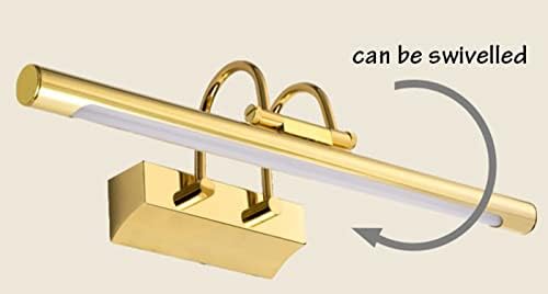 Modern Gold LED Bathroom Vanity Light Fixture - 15W Stainless Steel Wall Sconce, 31.49' Over Mirror Lighting, Neutral Daylight 4000K for Dressing Room & Bath