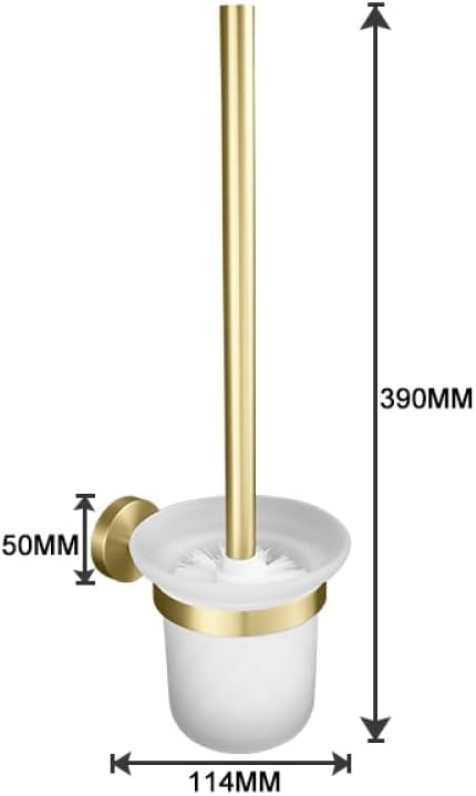 Gold Brushed Bathroom Accessories Hardware Set Towel Bar Rail Paper Holder Robe Hook Soap Dish Towel Hanger Shelf Toilet Brush,Toilet Brush Holder