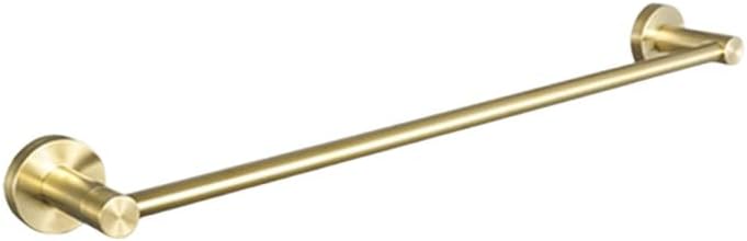 Towel Rack Brushed Gold Wall Mount Shelf Toilet Bathroom Hardware Paper Holder Towel Rack Rod Hanger Bathroom Accessories Single Towel Rack B