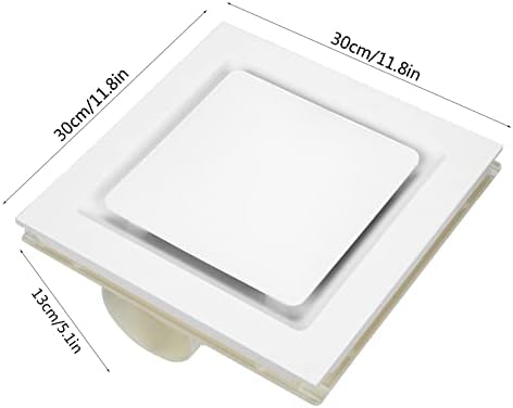 10' Ducted Exhaust Fan - Silent Kitchen/Bathroom Ventilation, 40W, Stylish White/Silver/Gold, Efficient Air Circulation, Home Airflow Solution, Ceiling Mounted