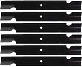 High Lift Notched Replacement XHT Lawn Mower Blade 24.4375' X 3' 0.625' Hole 6481 6 Pack