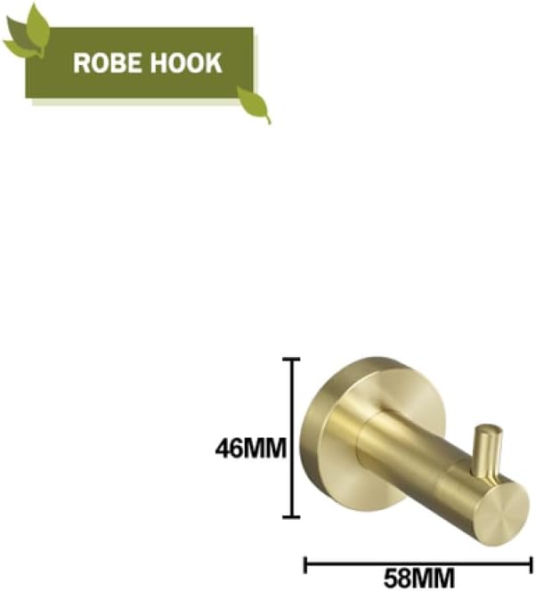 Towel Rack Brushed Gold Wall Mount Shelf Toilet Bathroom Hardware Paper Holder Towel Rack Rod Hanger Bathroom Accessories Single Towel Rack B