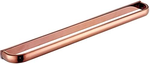 Luxury Rose Gold Bathroom Towel Rack with Brass Shelf and Double Towel Rail Wall Mounted Towel Storage for Kitchen and Bathroom Stylish Bathroom Accessory Holder for Bath Towels,Single Towel Bar
