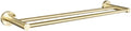 Towel Rack Brushed Gold Wall Mount Shelf Toilet Bathroom Hardware Paper Holder Towel Rack Rod Hanger Bathroom Accessories Single Towel Rack B