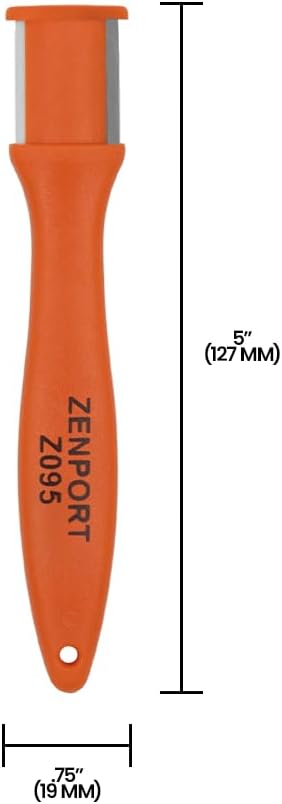 Zenport Z095 Tungsten Carbide Sharpener, Orange - 10 Pack