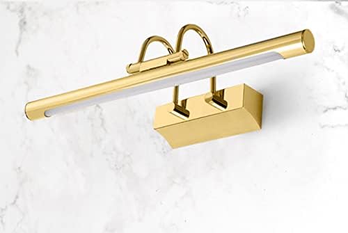 Modern Gold Finish LED Bathroom Vanity Light - 15W Stainless Steel Wall Sconce for Over Mirror & Dressing Room, 31.49 inch, Neutral Daylight 4000K, Stylish Bath Lighting Fixture