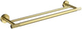 Gold Brushed Bathroom Accessories Hardware Set Towel Bar Rail Paper Holder Robe Hook Soap Dish Towel Hanger Shelf Toilet Brush,Double Towel Bar