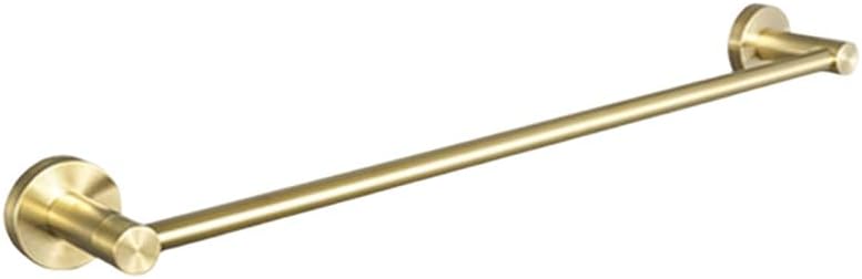 Towel Rack Brushed Gold Wall Mount Shelf Toilet Bathroom Hardware Paper Holder Towel Rack Rod Hanger Bathroom Accessories Single Towel Rack B