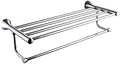Mirror Chrome Bathroom Accessories Hardware ， Gold Holder Bathroom Accessories，Fixtures,Brass Stainless Steel Paper Holder Toothbrush Holder Towel Bar Bathroom Shelves ( Color : Single Towel Bar )