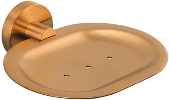 Bathroom Hardware 304 Stainless Steel Rose Gold Towel Rack Toilet Paper Holder Soap Holder Towel Bar Toilet Accessories(RG Metal Holder)