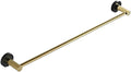 Bathroom Hardware Fixture Set, Towel Bar, Bathroom Towel Rack, Toilet Brush, Toilet Paper Holder, Robe Hooks, Towel Ring (Gold),Single Bar
