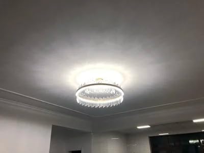 Diammble Oval LED Gold Silver Crystal Hanging Lamps Lustre Chandelier Lighting Suspension Luminaire Lampen for Foyer,Dining Light Fixtures