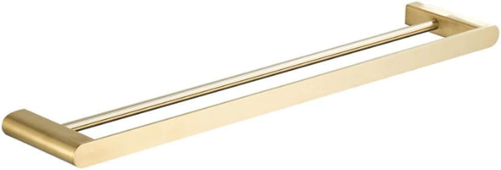 Towel Holder Stainless Steel Towel Rack Double Towel Holder Bathroom Kitchen Towel Bar with Hook Towel Rail Towel Rack/Gold,