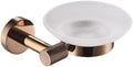 Rose Gold Wall Mount Shelf Toilet Bath Hardware Paper Holder Towel Bar Rack Rail Rod Robe Hook Hanger Bathroom Accessories Set,Single Towel Bar(Soap Dish)