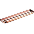 Rose Gold Towel Rack with Double Towel Bar Luxury Wall Mounted Bathroom Storage Rail Brass Towels Holder Shelf Accessory for Kitchen Bathroom