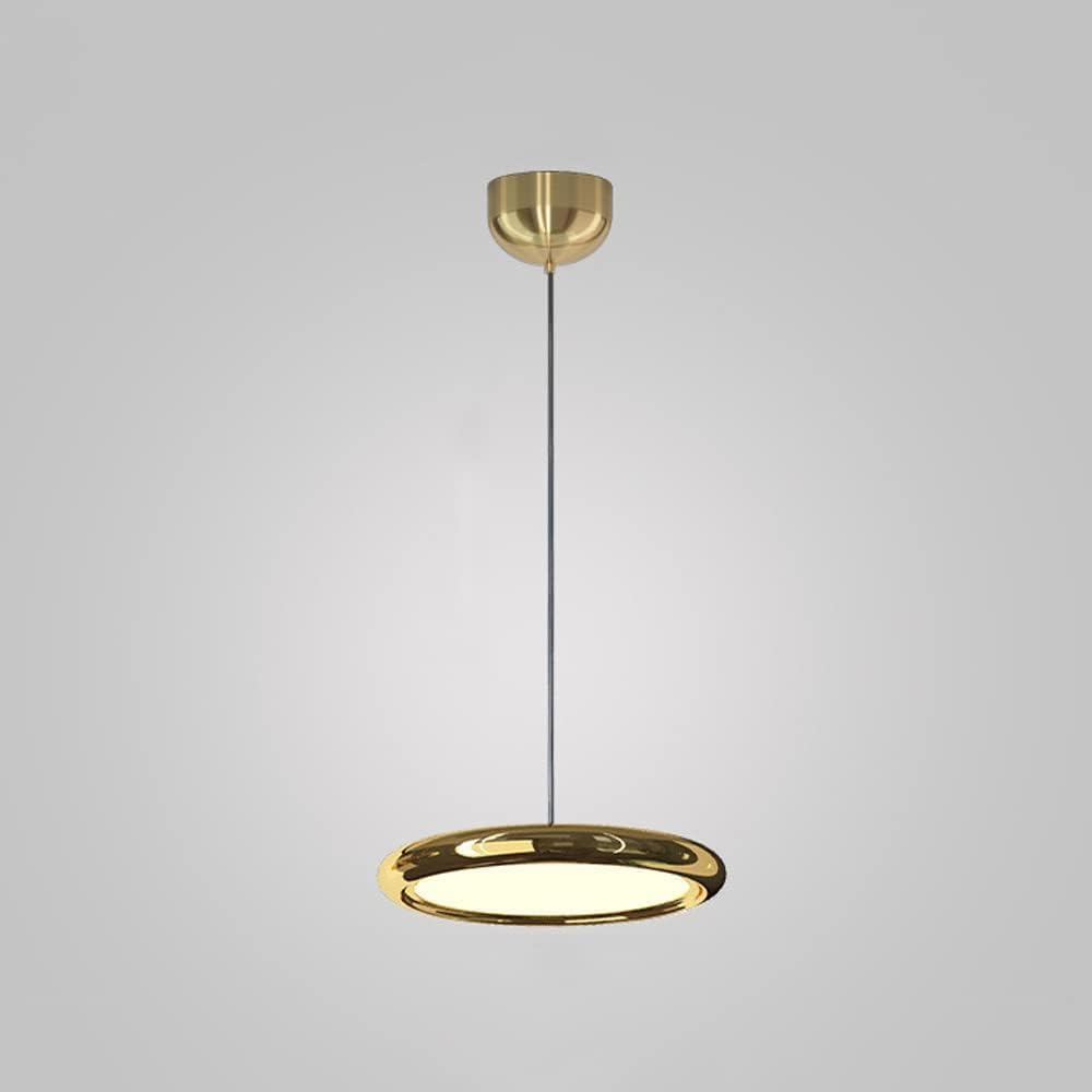 Postmodern Metal Pendant Light LED Dimmable Ceiling Hanging Lamp 1, Home Adjustable Suspended Fixture - Kitchen Dining Table Chandelier Silver Gold,Chandelier