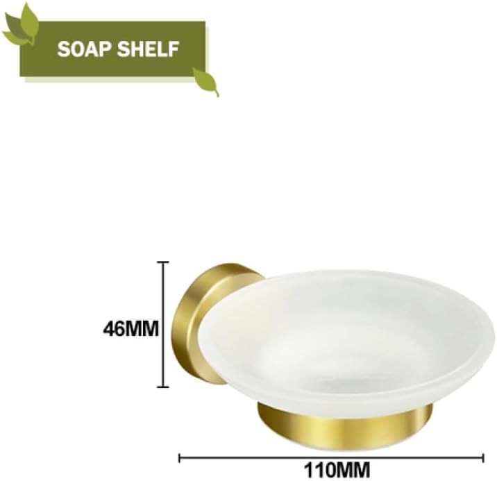 Towel Rack Brushed Gold Wall Mount Shelf Toilet Bathroom Hardware Paper Holder Towel Rack Rod Hanger Bathroom Accessories Single Towel Rack B