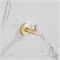 Gold Bathroom Accessories Set Towel Rail Shelf Hanger Paper Holder Toilet Brush Holder Bath Hardware Set Double Towel Rack for Bathroom and Kitchen,Robe Hook