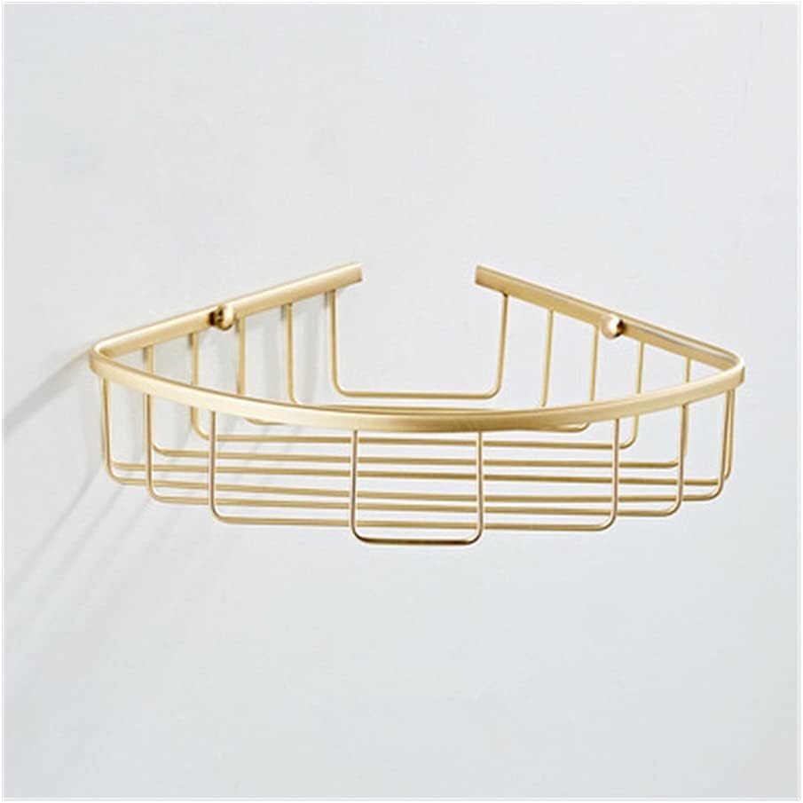 Gold Bathroom Accessories Set Towel Rail Shelf Hanger Paper Holder Toilet Brush Holder Bath Hardware Set Double Towel Rack for Bathroom and Kitchen,Tier