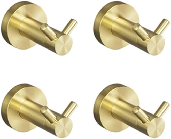 Towel Rack Brushed Gold Wall Mount Shelf Toilet Bathroom Hardware Paper Holder Towel Rack Rod Hanger Bathroom Accessories Single Towel Rack B