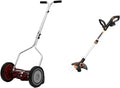 American Lawn Mower 5-Blade Push Reel Lawn Mower and Worx GT3.0 20V PowerShare 12' String Trimmer & Edger
