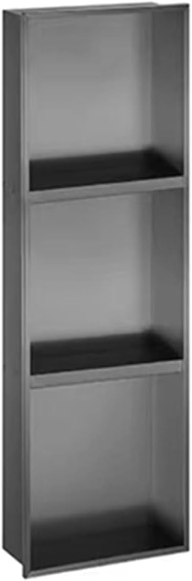 Shower Niche, 304 Stainless Steel Recess Shower Niche Alcove Recess Waterproof Storage Easy Installation for Bathroom Renovations Durable and Lightweight,Silver,Silver