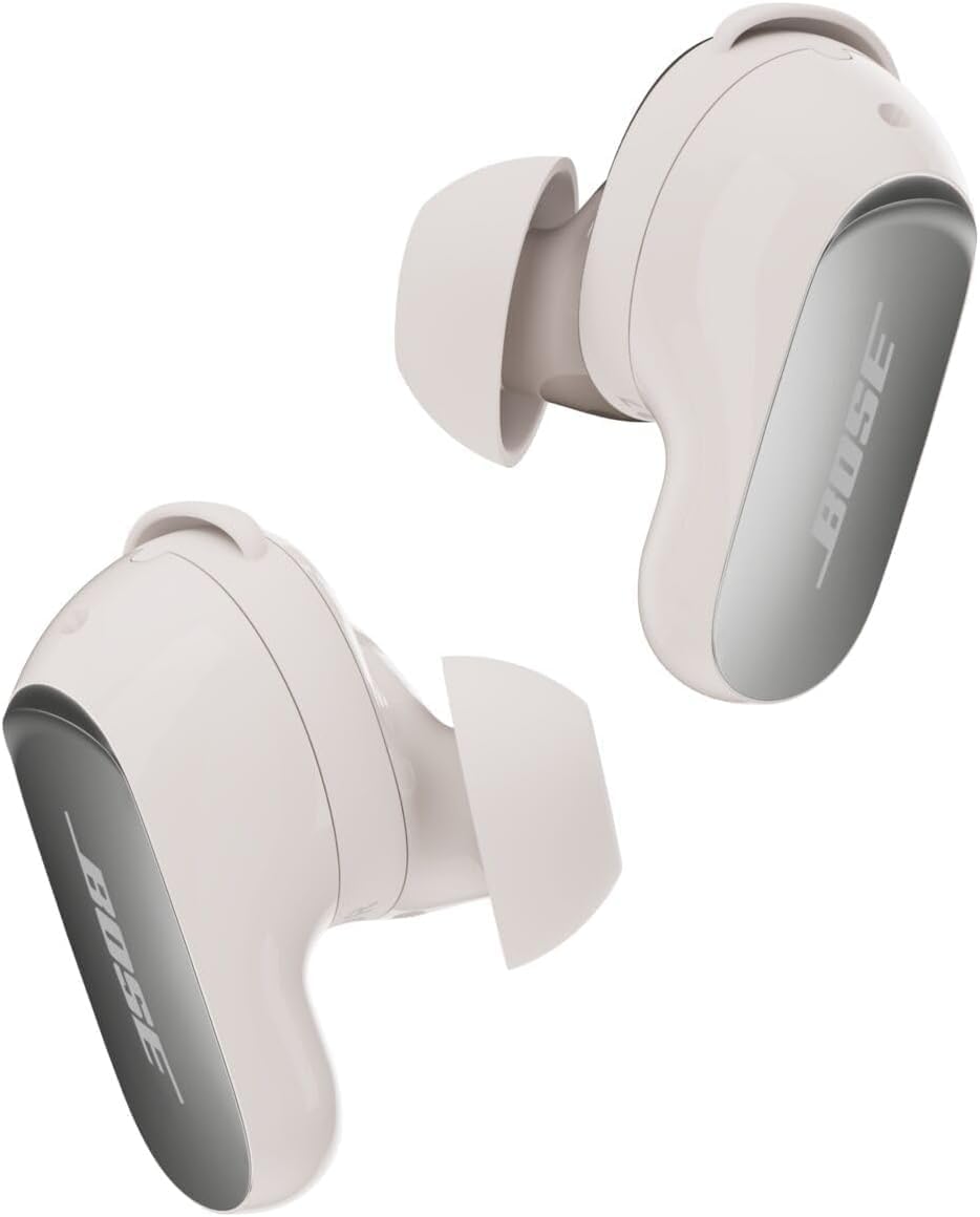 Bose New QuietComfort Ultra Bluetooth Earbuds (2nd Gen), Wireless Noise Cancelling Earbuds, Up to 6 Hours Battery, IPX4 Rating, Immersive Audio, Deep Bass + Green Extreme Wall Charger (White Smoke)