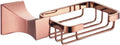 Bathroom Hardware Rose Gold Robe Hook Towel Rail Bar Rack Shelf Tissue Paper Toothbrush Holder Accessories.,Soap Dish Basket