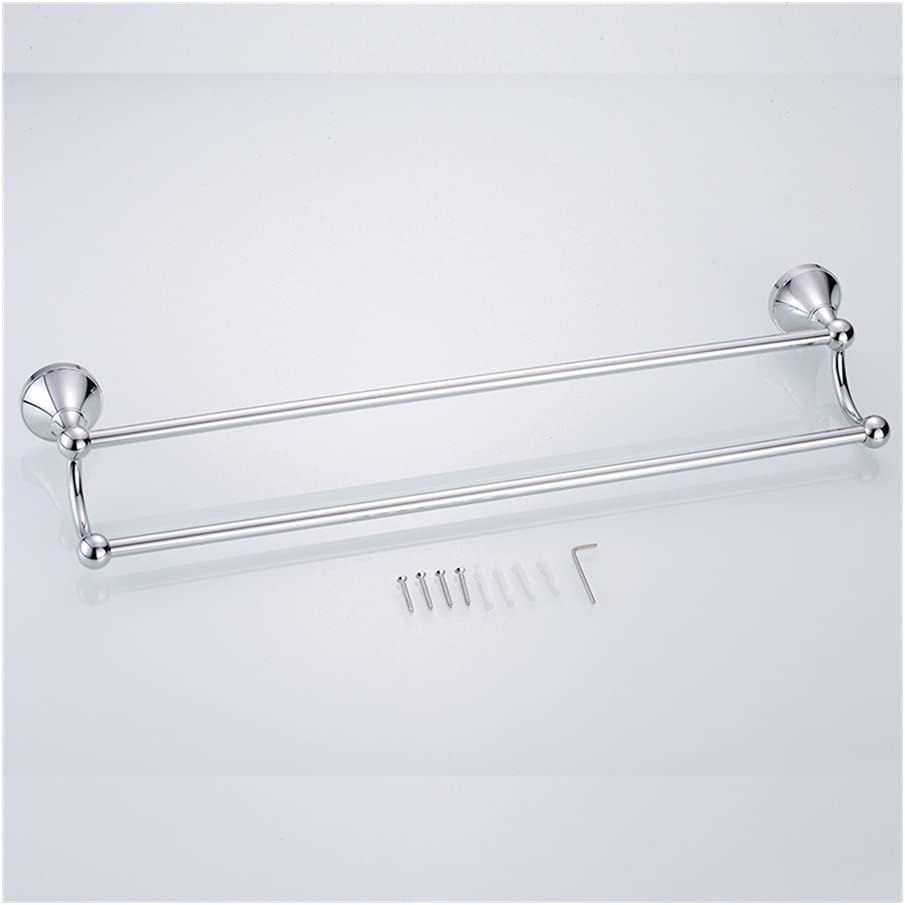 LSLYTQ Towel Rail Rack ORB/Antique Brass/Gold/Chrome Double Towel Bar, Toilet Towel Bar Towel Rack Holder, Wall Mounted Bathroom Accessories for Bathroom Kitchen