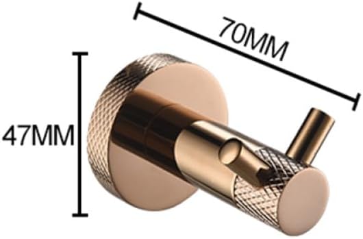 Rose Gold Stainless Steel Wall Hook Toilet Paper Holder Towel Bar Bathroom Accessories,4 Piece Set B