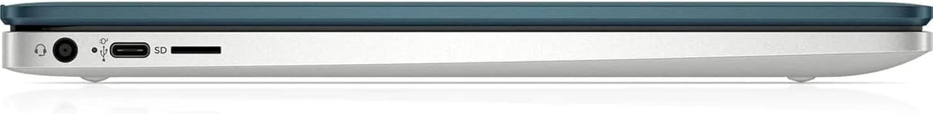 HP 14' Chromebook Laptop, Intel Pentium Silver Processor N5030, 4GB RAM, 128GB eMMc, Built-in Webcam, Built-in Bluetooth, Backlit Keyboard, Teal (14a-na0062tg)