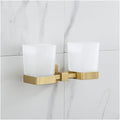 LSLYTQ Towel Rail Rack Brass Bathroom Towel Rack, Towel Holder Paper Holder Toilet Brush Holder, Brushed Gold Bath Hardware Accessory, Towel Rail Bar Hook for Bathroom Kitchen