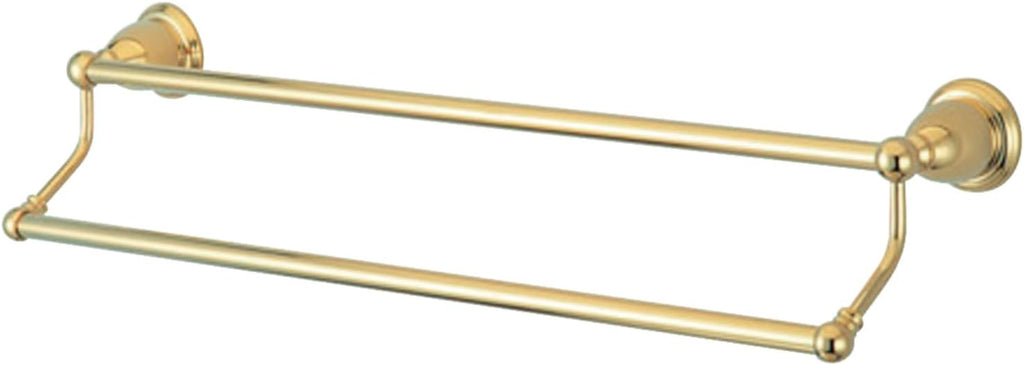 Kingston Brass BA1753PB Heritage 24-Inch Double -Towel Bar, Polished Brass