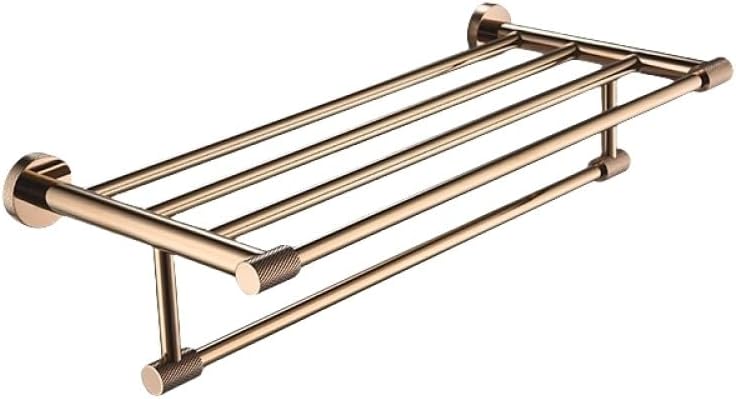 Rose Gold Stainless Steel Wall-Mounted Robe Hooks Toilet Paper Holder Towel Bar Rack Towel Ring Bathroom WC Accessories Sets,Towel Rack
