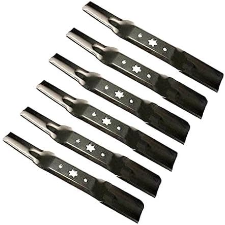 Mower Blades Key Specs 742-05052A 942-05052A 13AQA1KQ897 14A7A3ZQ099 17BRCACQ897 XT1 XT2 RZT-L50 50' Deck 2015 Plus Other Models 6 Pack Compatible with Cub Cadet, MTD
