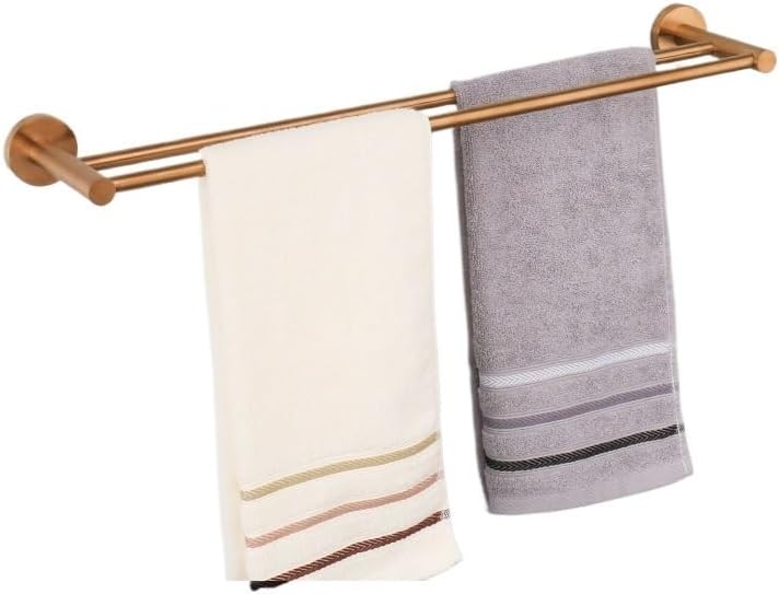 Bathroom Hardware 304 Stainless Steel Rose Gold Towel Rack Toilet Paper Holder Soap Holder Towel Bar Toilet Accessories(RG Double bar)