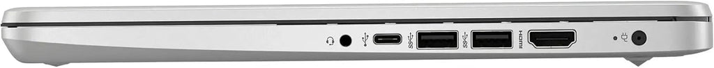 HP AI-Powered 14' HD Laptop with Microsoft Office and 1TB Cloud Storage Included for 1-Year| 4GB RAM|128GB SSD| Intel 4-Core CPU| Webcam| Wi-Fi| Bluetooth|Ultra Light|Win 11| RK Bundle| Silver