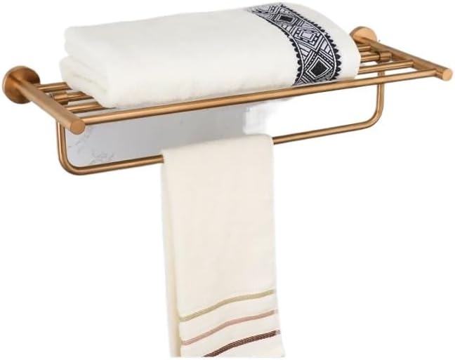 Bathroom Hardware 304 Stainless Steel Rose Gold Towel Rack Toilet Paper Holder Soap Holder Towel Bar Toilet Accessories(RG towle Rack)