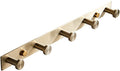 BTZHY Towel Rack Towel Rack Bathroom Hardware Set, Gold Towel Rack, Towel Bar, Towel, Toilet Paper Holder, Susbathroom Accessory Bathroom Hardware/Round Head 5 Hooks The New