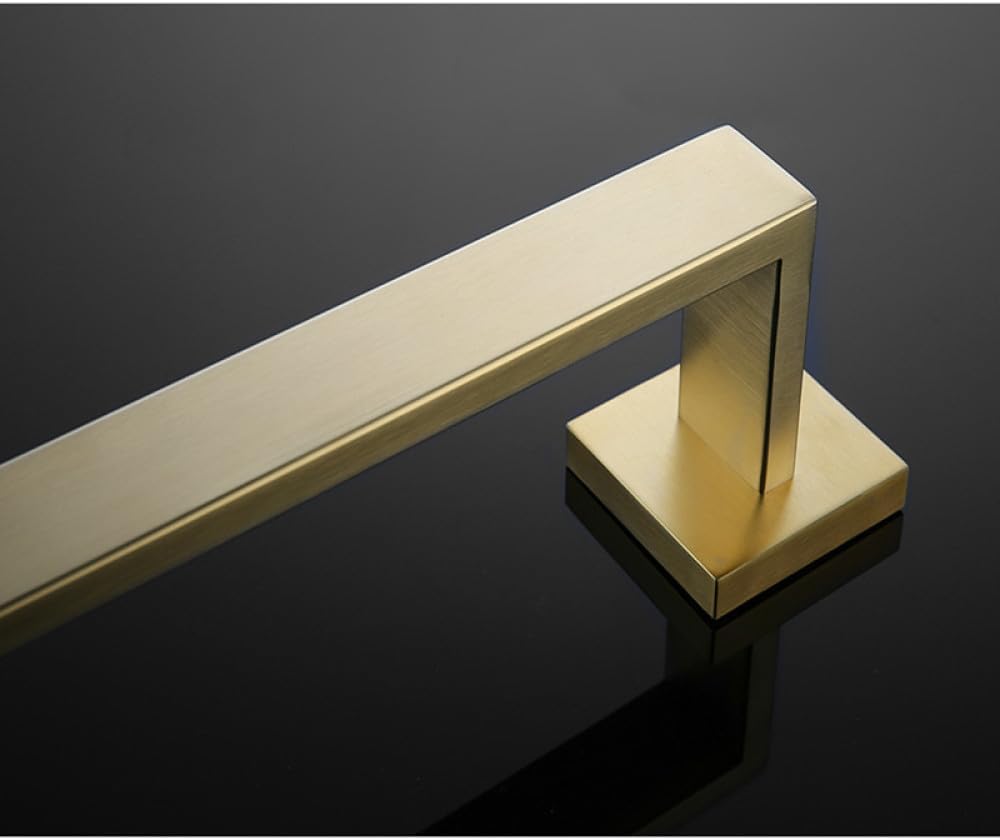 Brushed Gold Bathroom Accessories Hardware Towel Bar Rail Toilet Paper Holder Towel Rack Hook Soap Dish Toilet Brush,Holder with Cover