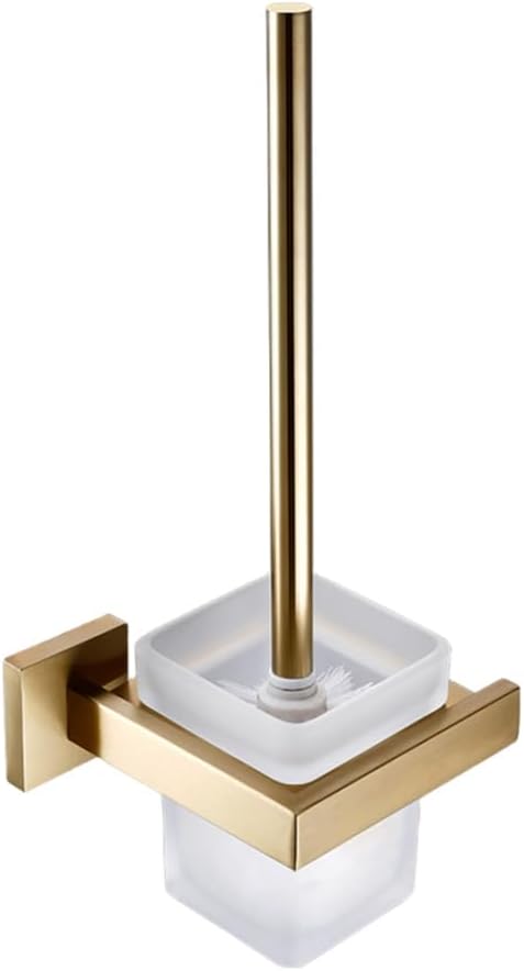 Towel Rack Matte Gold Towel Rail 304 Stainless Steel Towel Rail Double Towel Rail Paper Holder Tissue Holder Toilet Brush Holder Towel Rail A