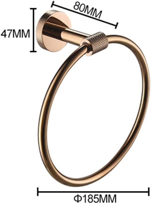 Rose Gold Stainless Steel Wall Hook Toilet Paper Holder Towel Bar Bathroom Accessories,4 Piece Set B