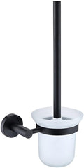 KETTEL Gold Holder Bathroom Accessories，Wall-Mounted Bathroom Rack Accessory ，Fixtures,Matte Black Towel Bar， (Color : Toilet Brush Holder)