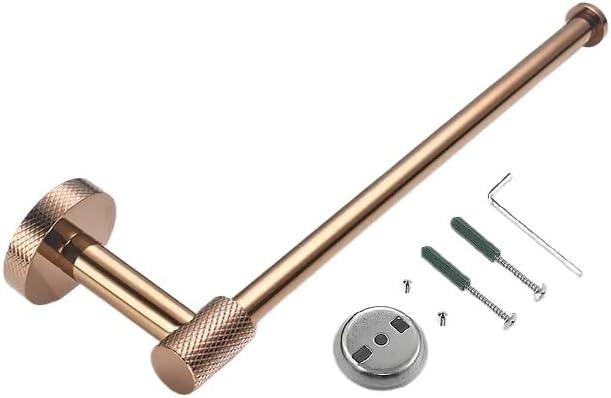 Glossy Rose Gold 304Stainless Steel Beautiful Wall Hook Toilet Paper Holder Towel Bar Bathroom Accessories(4 PCS Robe Hook)