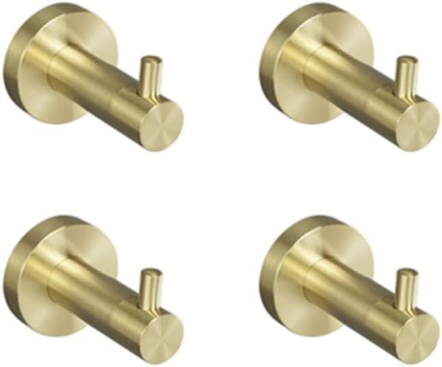 Towel Rack Brushed Gold Wall Mount Shelf Toilet Bathroom Hardware Paper Holder Towel Rack Rod Hanger Bathroom Accessories Single Towel Rack B