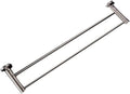 Towel Rail Bathroom Towel Rail Towel Rack Foldable Double Towel Bar 304 Stainless Steel Wall Mounted Towel Rack Bathroom Towels Shelf Holder Rail for Kitchen Hotel Towel Holder (Color : A-Black Gold