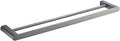 Gold Bathroom Double Towel Holder Stainless Steel Double Towel Rack Bath Towel Bar Bathroom Hardware Accessories Grey Black(60cm Grey)