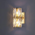 Luxury Gold Crystal Wall Lamp - Dimmable Stainless Steel Sconce, Anti-Rust Silver Fixture, Elegant 20CM Lighting Decor for Bathroom & Modern Spaces