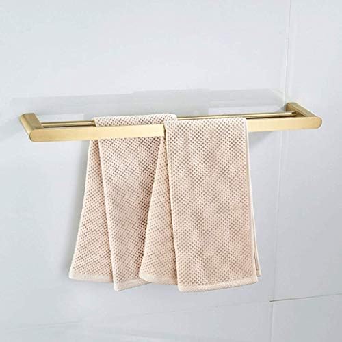 Towel Holder Stainless Steel Towel Rack Double Towel Holder Bathroom Kitchen Towel Bar with Hook Towel Rail Towel Rack/Gold